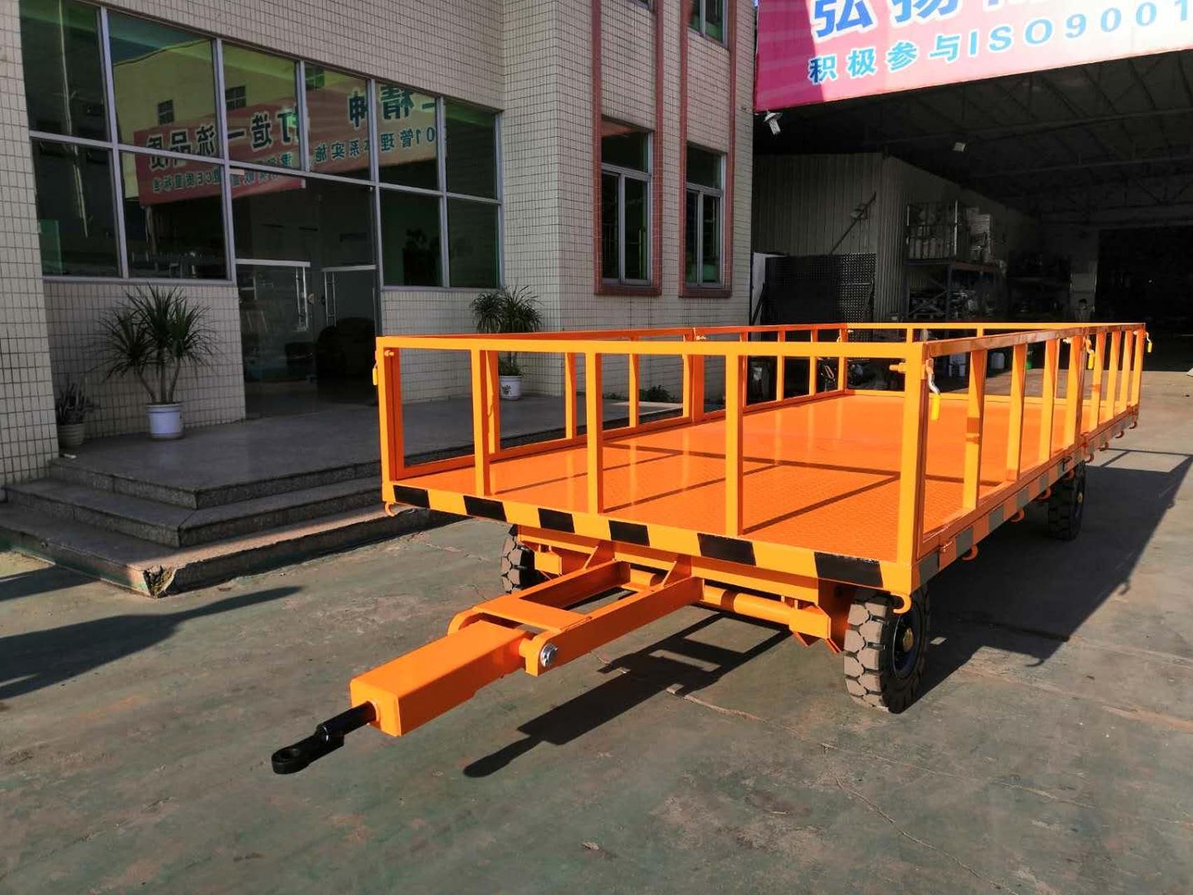5噸護(hù)欄型平板拖車、工業(yè)全掛車案例