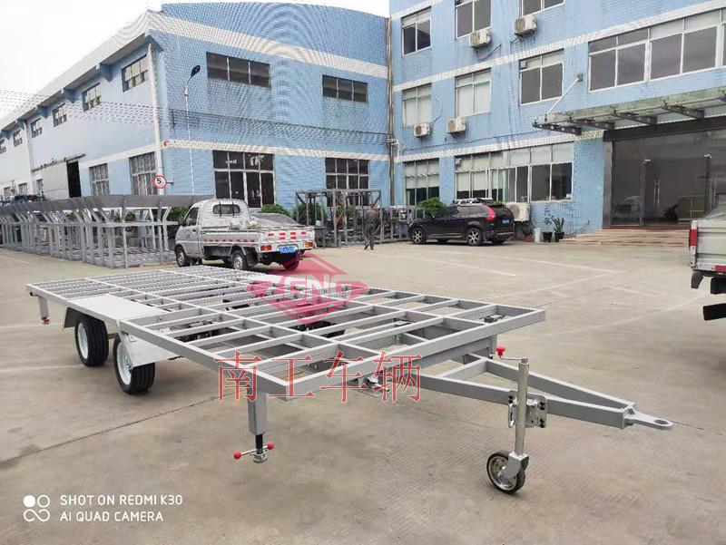 3.5噸移動(dòng)房車底盤(pán) 無(wú)動(dòng)力骨架式工具拖車